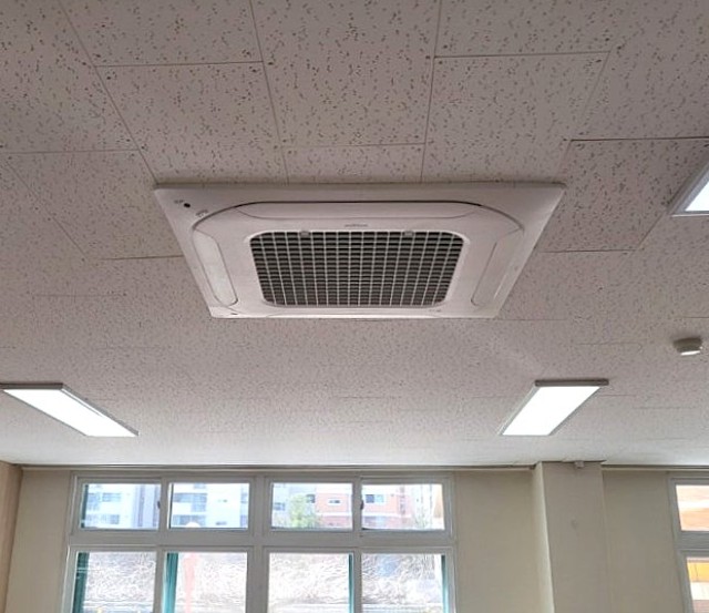 학교 시스템 에어컨 설치